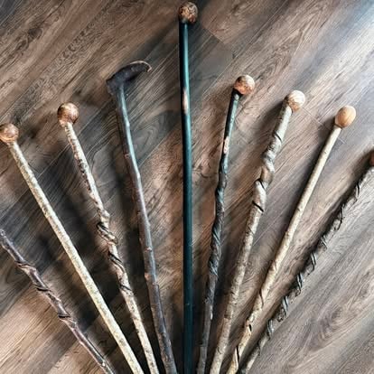 A fan of handmade Sherred & Sons walking sticks